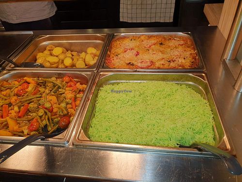 Green rice at Plant Vegetarian Food And Cafe in Tampere