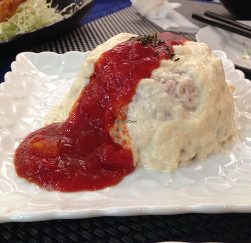 Omelet Rice オムライス at Oribio in Osaka