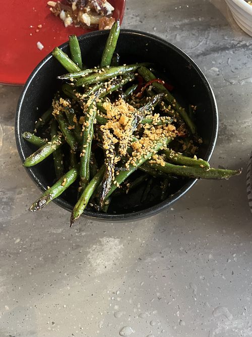 green beans   at Star Noodle in Lahaina
