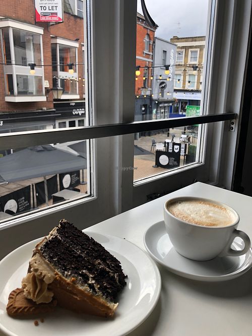 Biscoff cake at The Terrace Eatery in Kingston Upon Thames
