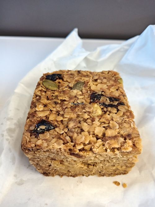 Apricot and ginger flapjack at Pink Lane Coffee in Newcastle Upon Tyne