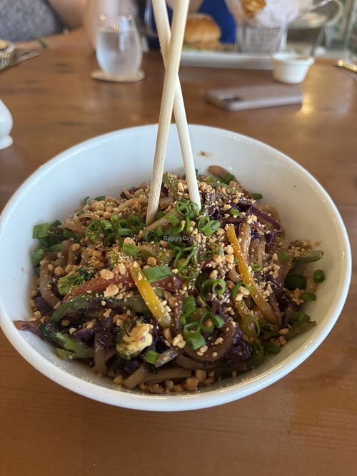 Wok satay #Veganuary at Sea Shed in Speightstown