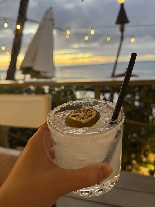 Margarita (wasn’t my favorite) #Veganuary at Sea Shed in Speightstown