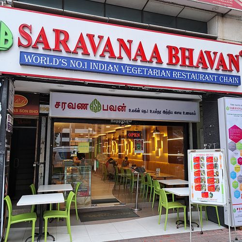 sign at Saravana Bhavan - Brickfields in Kuala Lumpur