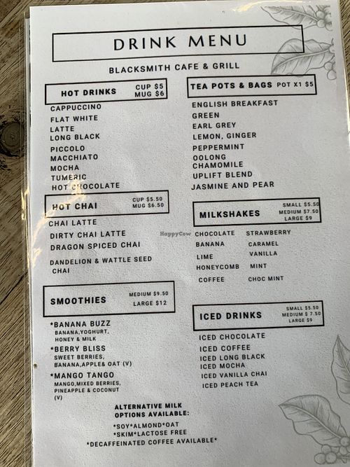 New menus posted, as advertised menus have long since been revised. Now very limited vegan options  at Blacksmith Gallery Cafe in Sheffield