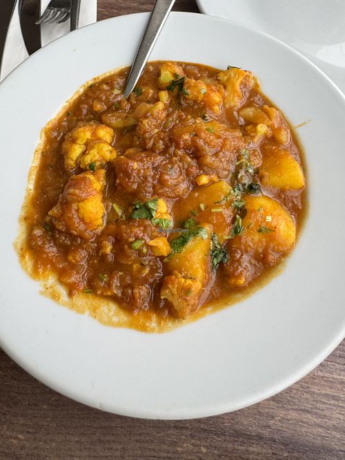 Aloo Gobi  at India Quay in Glasgow