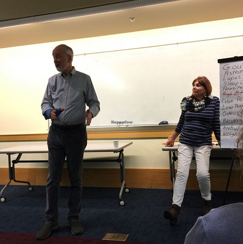 Lecture from Dr. Forester with Linda Middlesworth at Sacramento Vegan Society in Sacramento