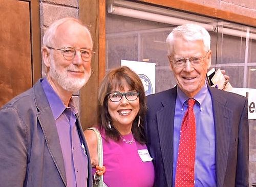 Dr. Donald Forrester and Dr. Caldwell Esselstyn at my Get Healthy Sacramento Speaker Series.  at Sacramento Vegan Society in Sacramento
