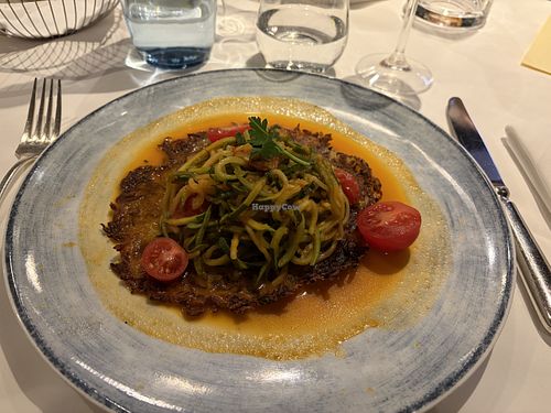 Zucchini-Spaghetti mit Röstiteller  at Ratskeller in Heilbronn