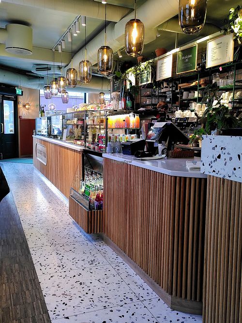 Counter where you make your order at Cultivate Food in Oslo