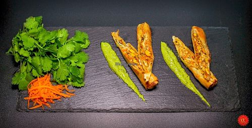 Vegetarian spring rolls,   at Kumar's Kitchen in Vienna