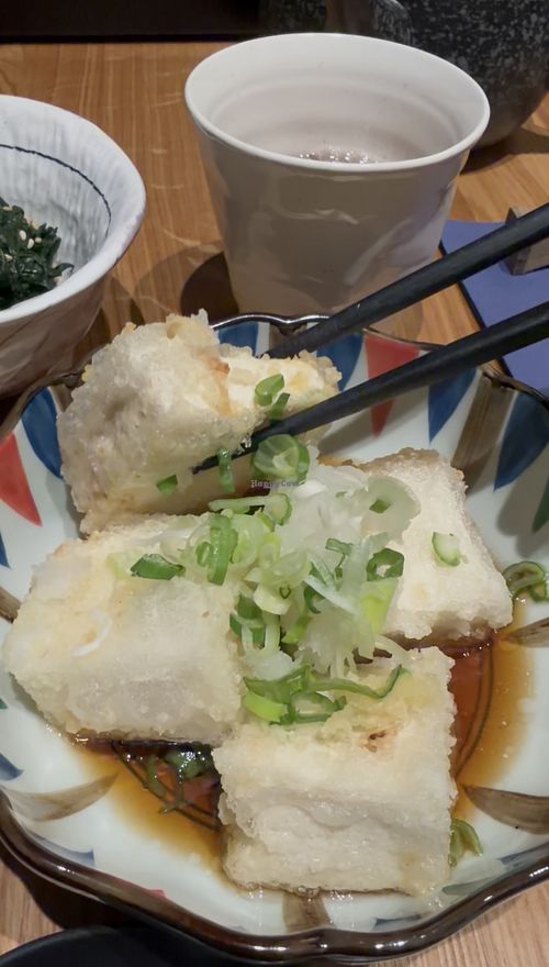 Agedashi tofu  at Japan Restaurant ICHIZEN in Zurich