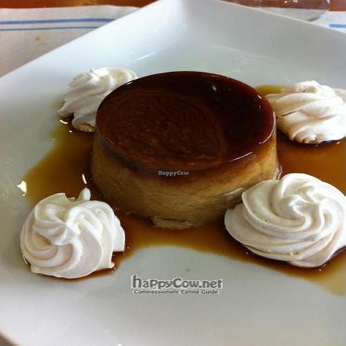Home-made vanilla 'flan' at Larraisko in Pamplona