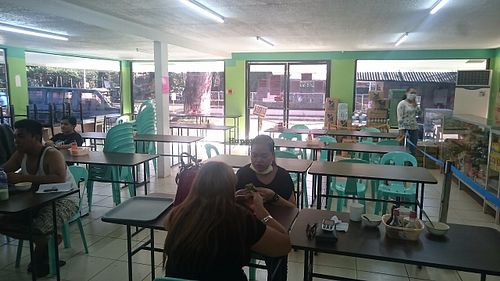Dining area at Palawan Adventist Hospital Vegetarian Restaurant in Puerto Princesa