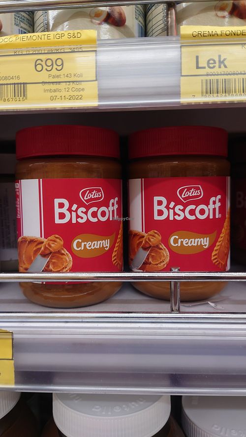 Biscoff spread at Conad in Tirana