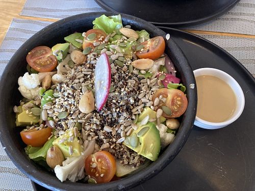 Quinoa bowl  at Hablemos Coco Cafe in Puerto Natales