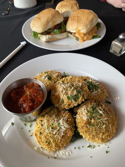 Ravioli and sliders!  at Vegas Vegan Eatery in Las Vegas