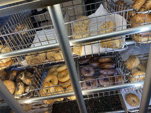 bagel galore 🥯  at Bagelworks in New York City
