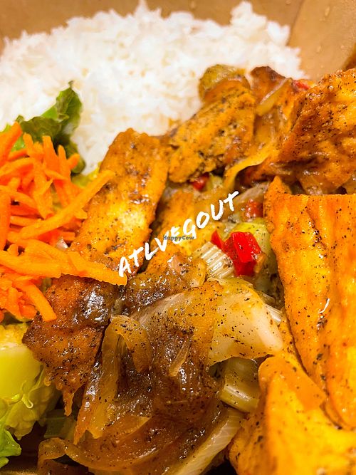 Salt and pepper tofu  at Envegan in East Point