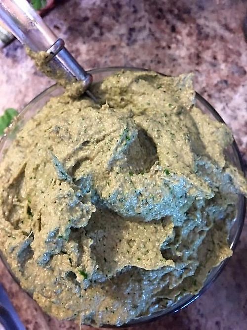 Smokey artichoke walnut pesto at Heaven Sent Foods in Flagstaff