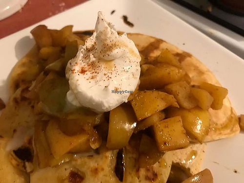Chai spiced apple pie pancakes at Heaven Sent Foods in Flagstaff