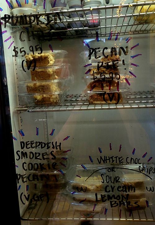 My vegan Desserts for sale@The Pizza Patio at Heaven Sent Foods in Flagstaff