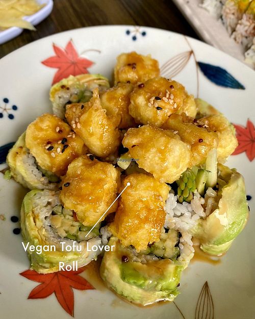 Vegan Tofu Lover Roll at Tama Sushi Ramen and Vegan in Huntington Beach