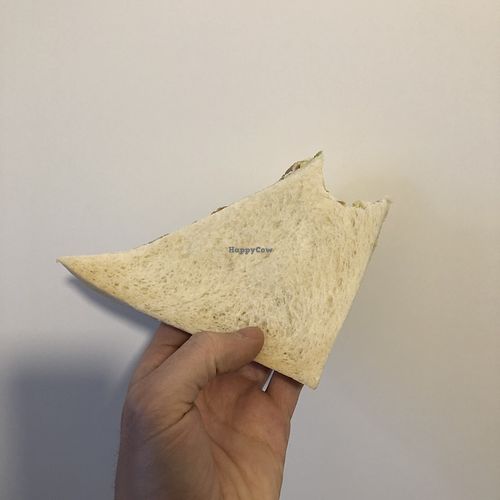 Seitan salami tramezzino  at Vegustibus in Rome