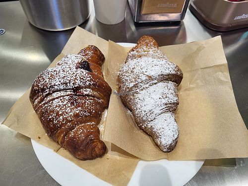 You can ask them to fill your croissant with jams they have available or get one that is already filled with something at Vegustibus in Rome