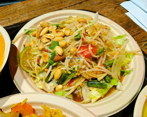 green papaya salad at Thai Vegan in Santa Monica