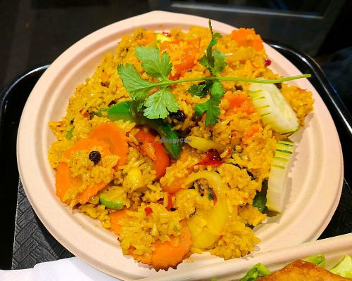 pineapple fried rice -no tofu at Thai Vegan in Santa Monica
