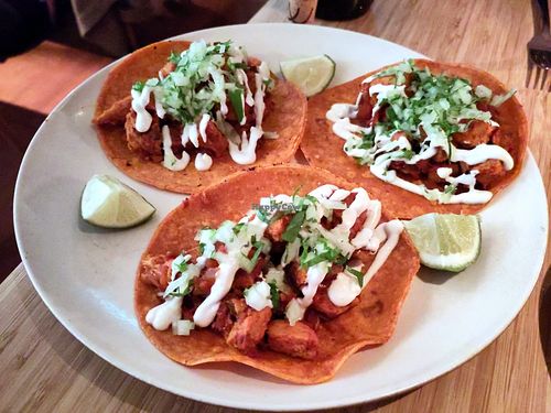 Chicken tacos at Madre in Amsterdam