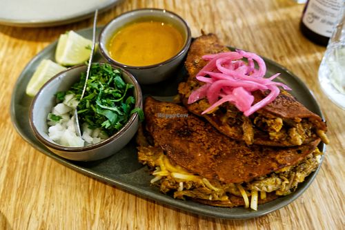 Birria quesatacos  at Madre in Amsterdam
