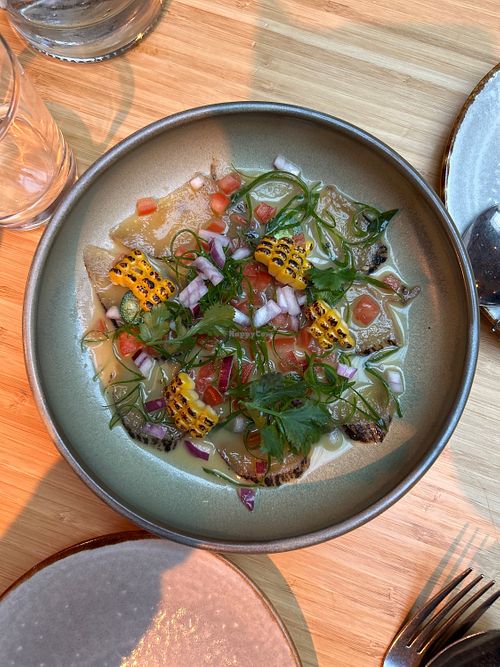 Ceviche of the day with yakuma sauce, cold  at Madre in Amsterdam