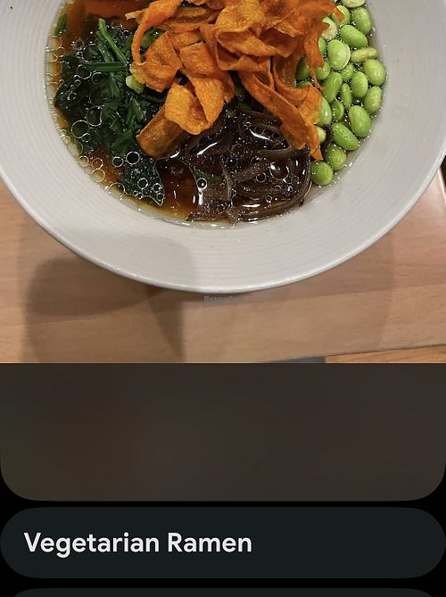 Yasai ramen without egg   at Jani in Hicksville