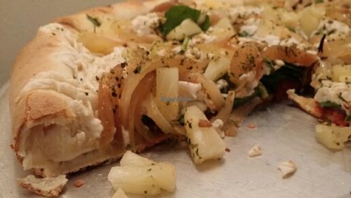 The Rainy Day with Stuffed Crust at Pi Vegan Pizzeria in Seattle