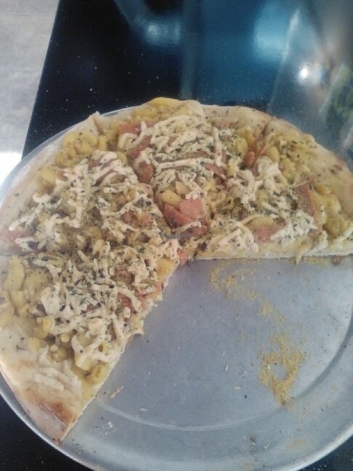 Mac 'N Yease Pizza at Pi Vegan Pizzeria in Seattle