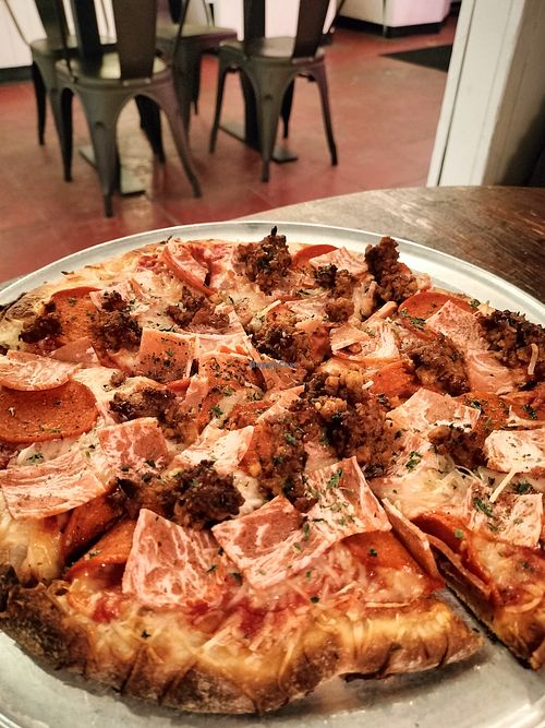 Animal lovers at Pi Vegan Pizzeria in Seattle