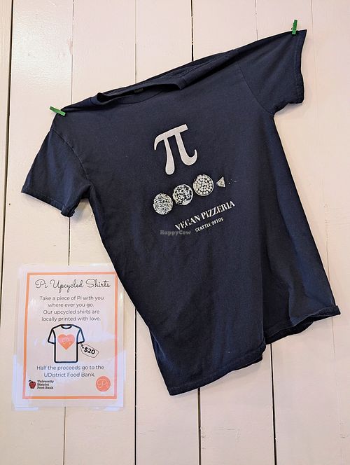 Pi Upcycled Shirts (each one is unique!) at Pi Vegan Pizzeria in Seattle