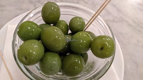 Nocellera olives at Base Pizza in Bowness-on-windermere