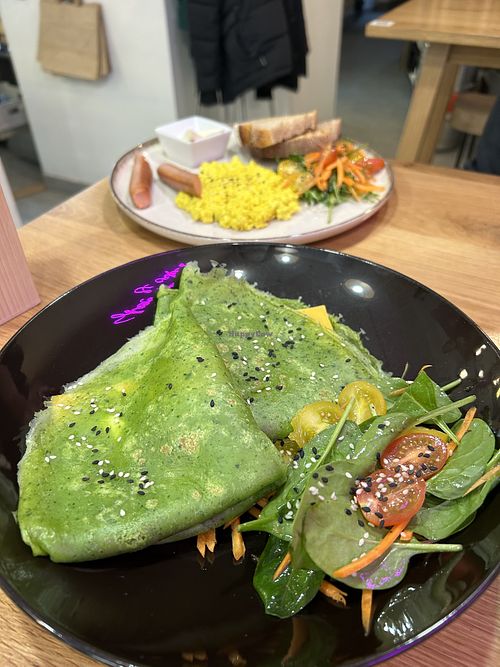 Crepes and scramble  at Share Sweet and Espresso Bar in Prague