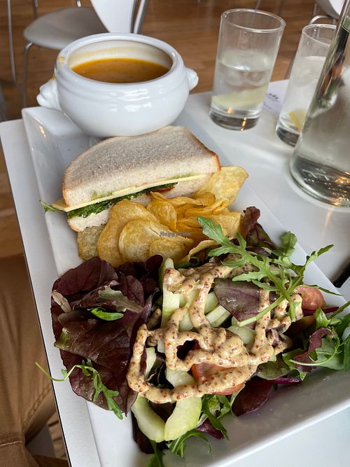 Soup & Sandwich at Ochiltree's Cafe in Melrose