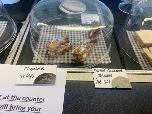 Vegan desserts at Ochiltree's Cafe in Melrose