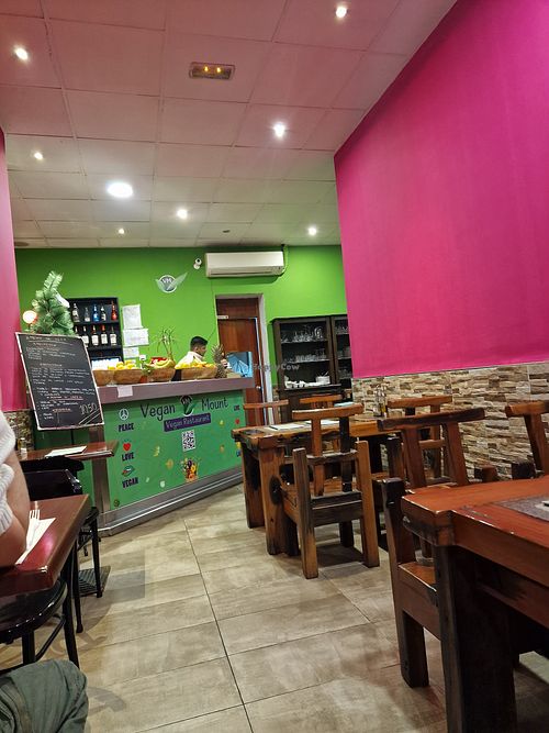 Indoors at Vegan Mount in Barcelona