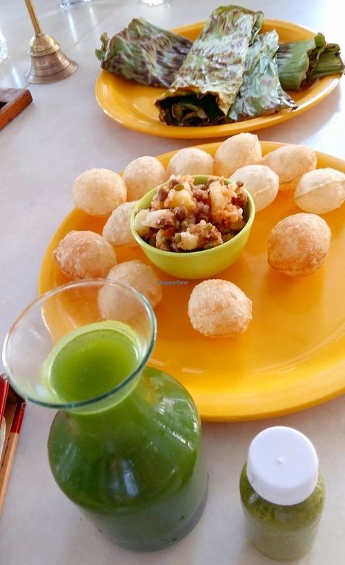 Gol Gappa (Pani Puri) at The Green House in Ahmedabad