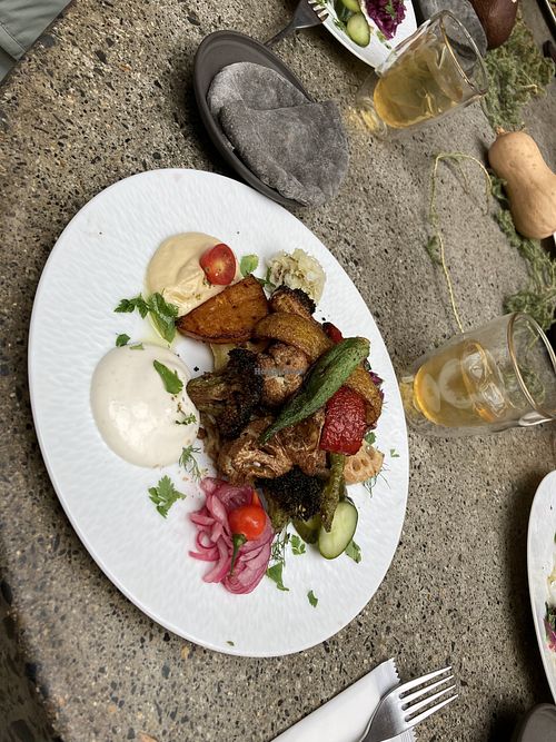 Roasted veggies platter  at Ki: Restaurant Shimizu Gojo - 汽 [ki:] レストラン 清水五条 in Kyoto