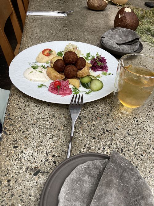 Felafel platter   at Ki: Restaurant Shimizu Gojo - 汽 [ki:] レストラン 清水五条 in Kyoto