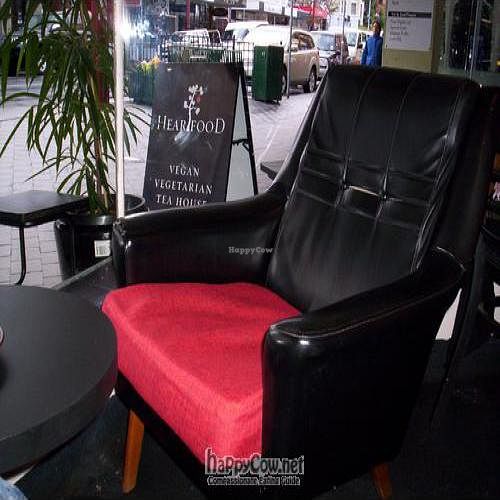 comfy chairs at HeartFood in Hobart