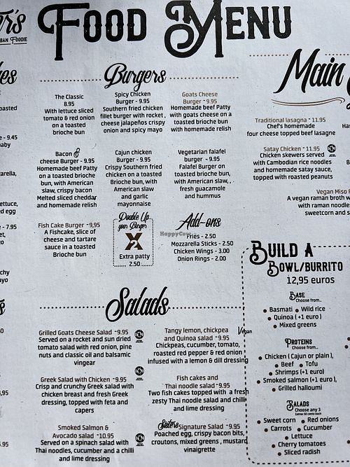 Menu  at Sisters Coffee Shop And Kitchen in Tenerife