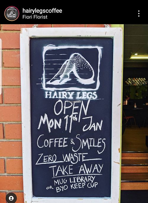 Ethical business ethos at Hairy Legs in Sandy Bay
